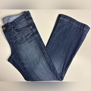 Gap 1969 Long & Lean Jeans Medium Wash Stretch Denim Size 28 / 6